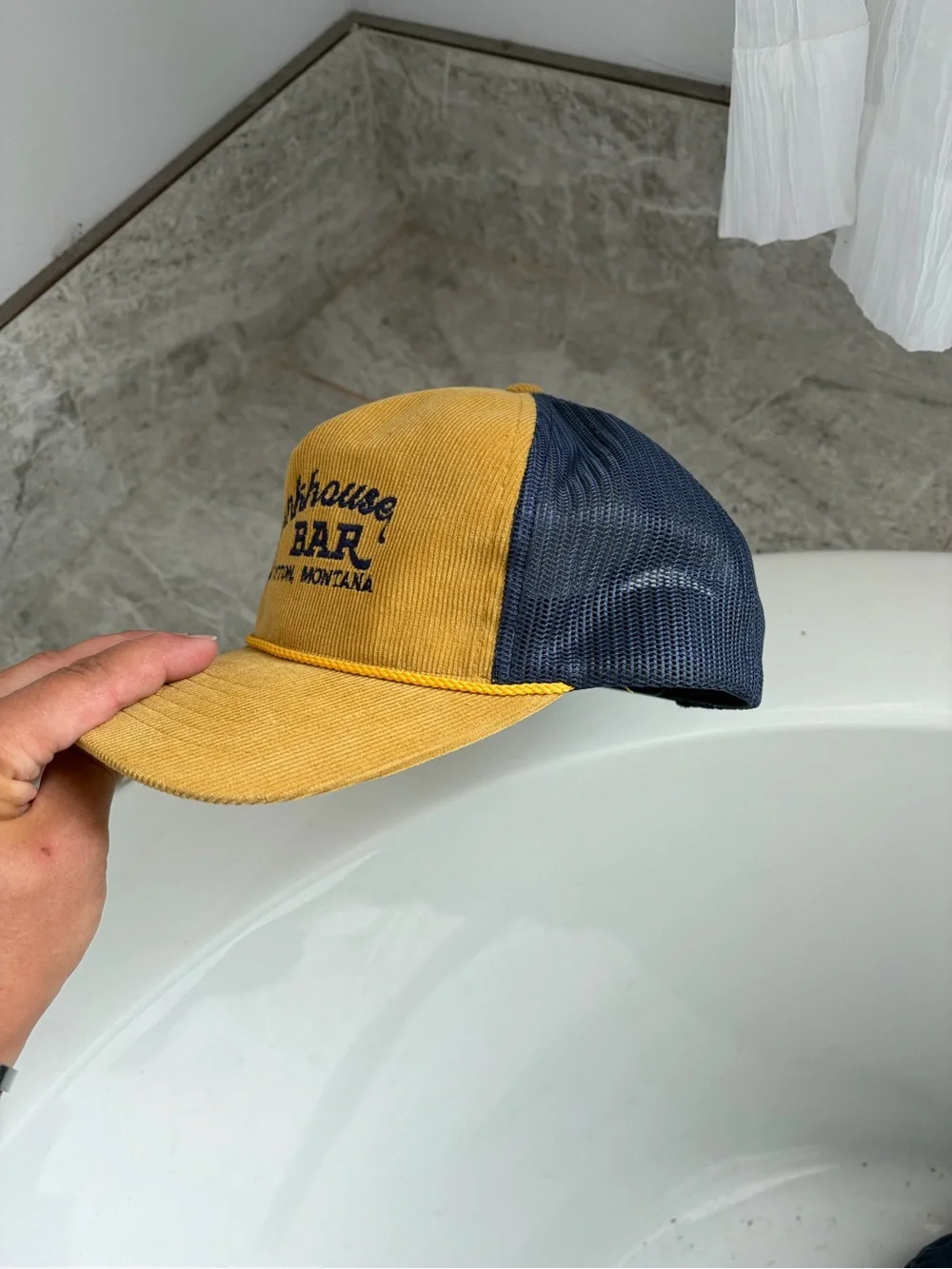 Toston Montana Corduroy Trucker Cap - Mustard